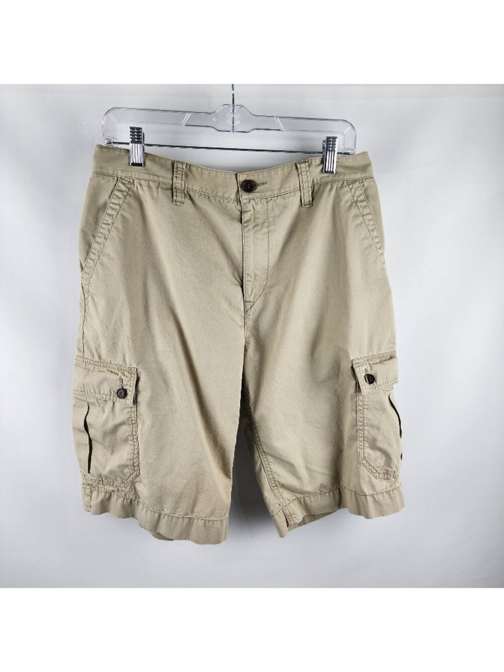 Lacoste Cargo Shorts Men 32x11 Beige Lightweight Outdoor Shorts